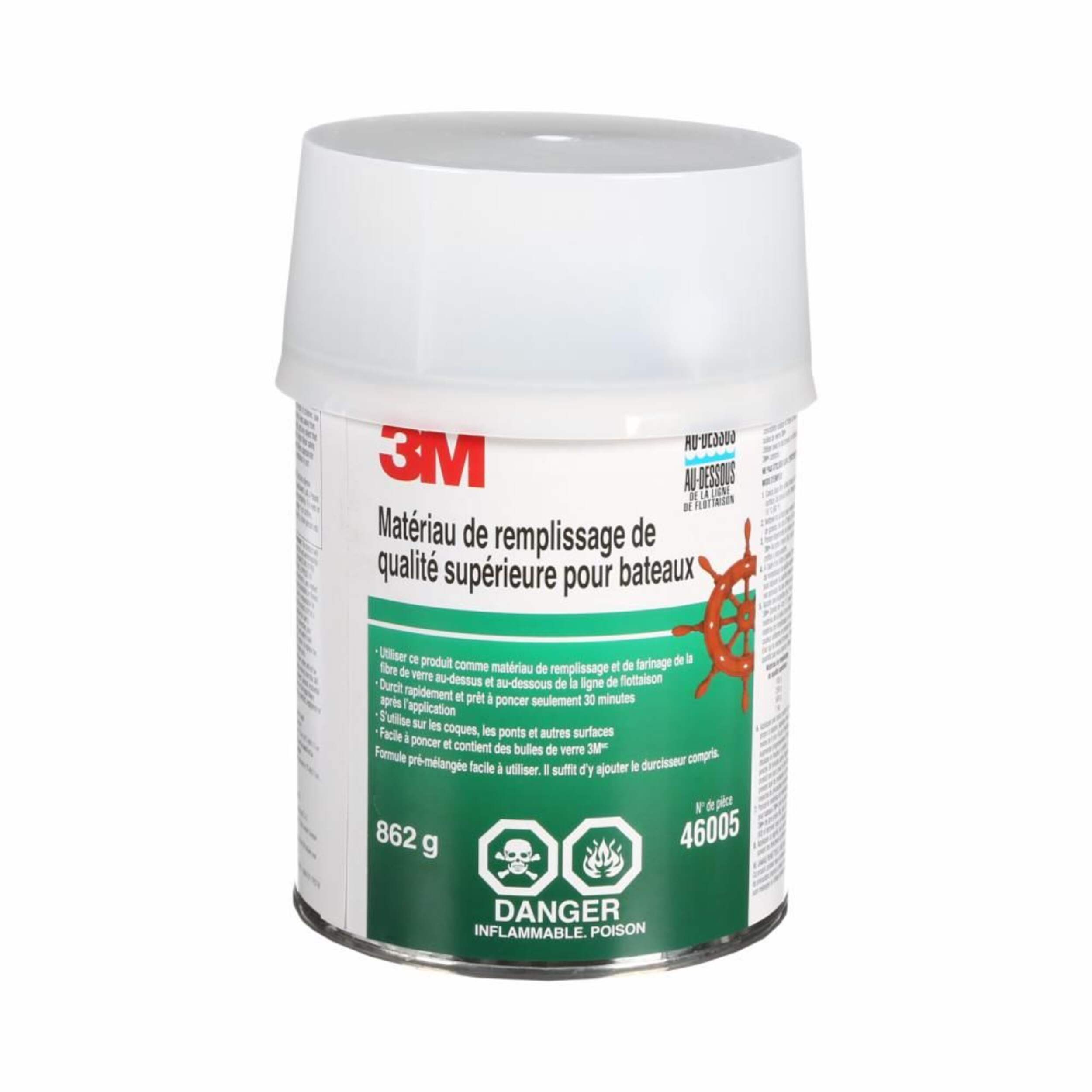 Mastic pour bateau de qualité supérieure 3M, 862 g Front_Elevated