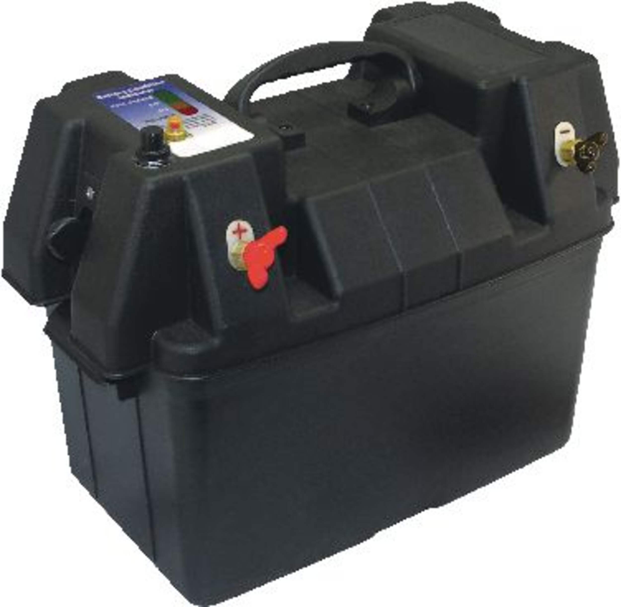 Bloc-piles de luxe Invincible Marine, noir Front_Angled_Right