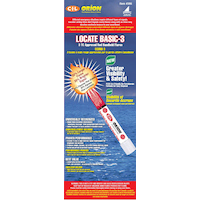 CIL Orion Locate Basic-3 Approved Marine Red Handheld Signal Flares, Non-Percholate, 3-pk
