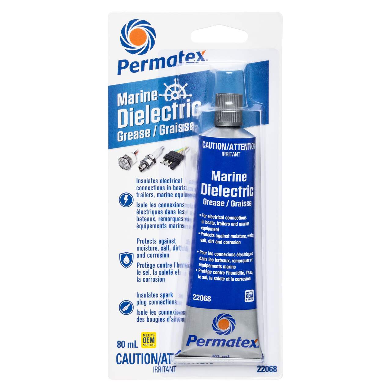 Graisse diélectrique marine Permatex, non parfumée, 80 mL