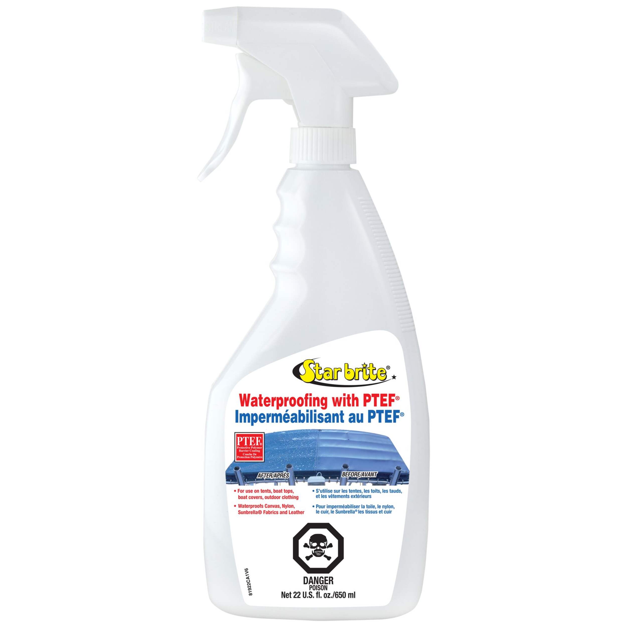 Vaporisateur hydrofuge Starbrite pour tissu avec protection UV, 650 ml Front_Flat