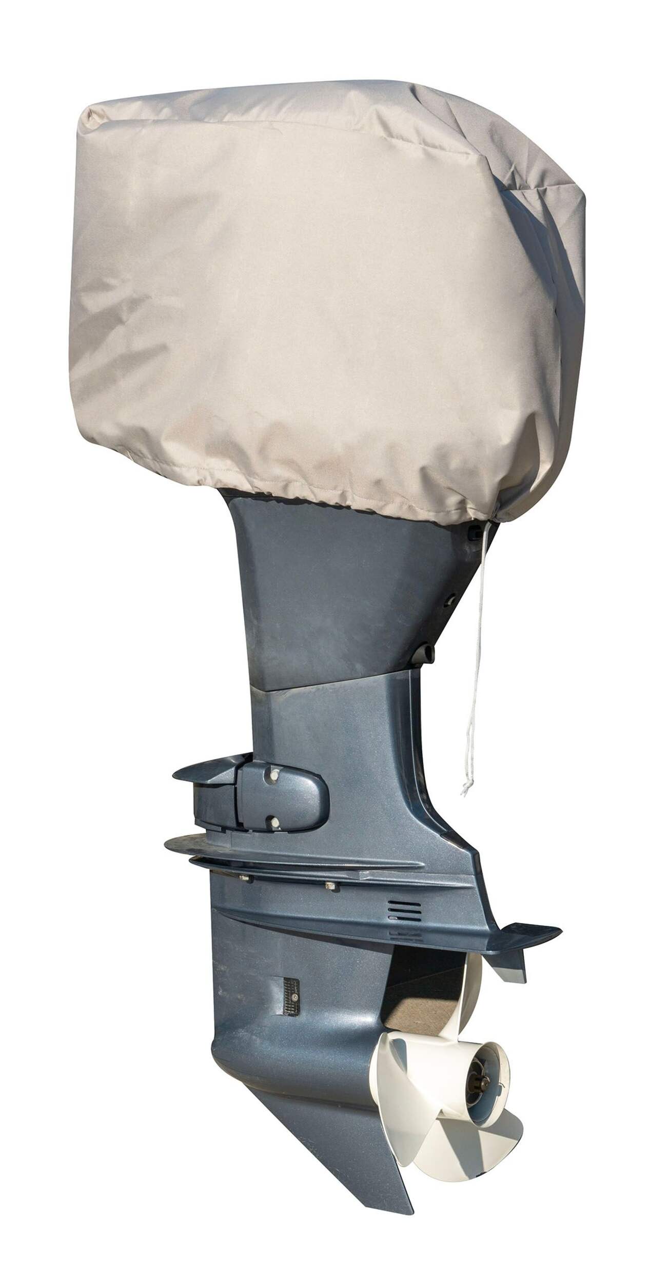 Capot de moteur hors-bord Invincible Marine, gris, 50 à 115 HP Back_Angled_Right