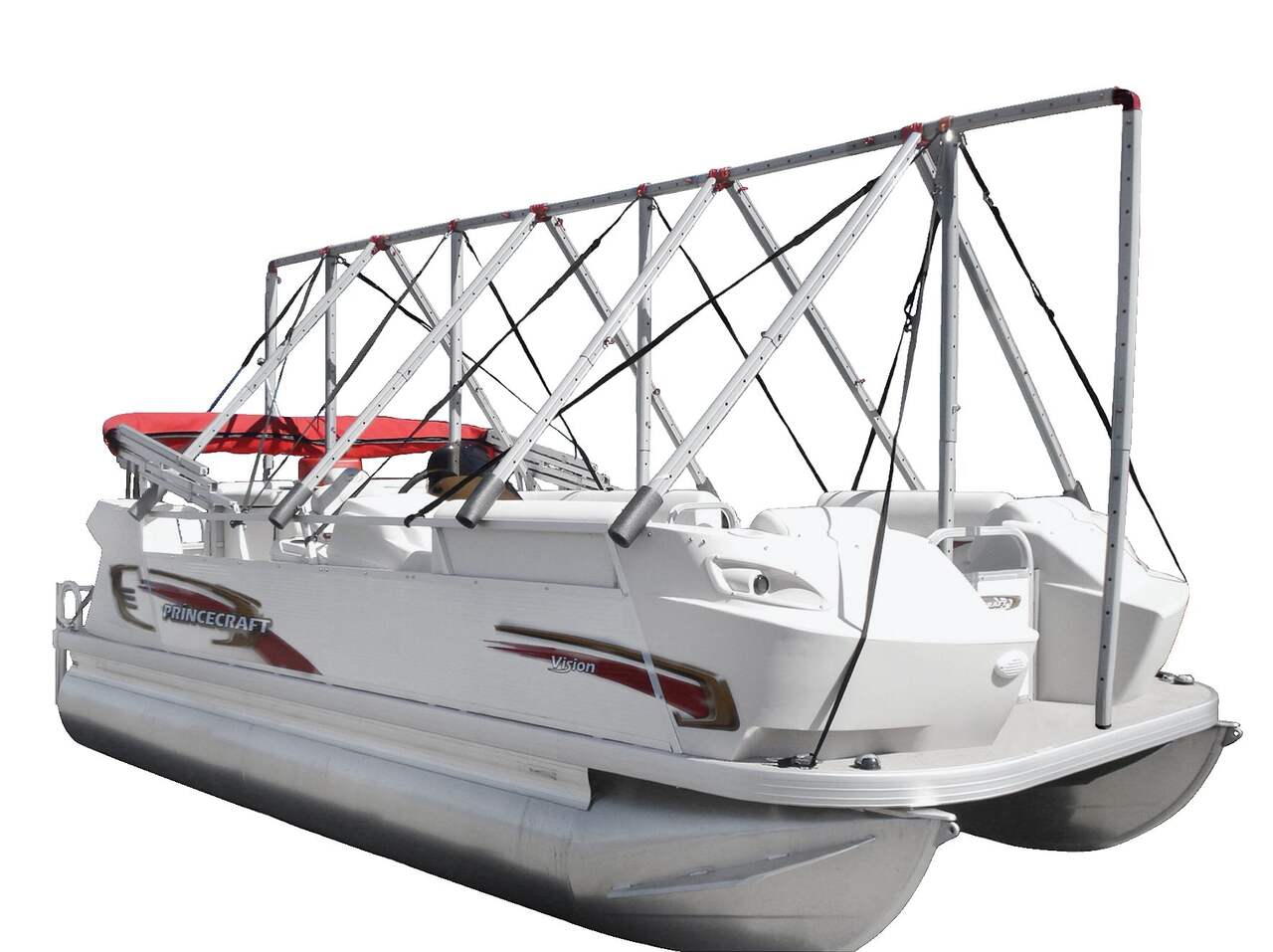 Pontoon-Fishing Boat, 14-18.5-ft with Tarp, 18-ft x 26-ft