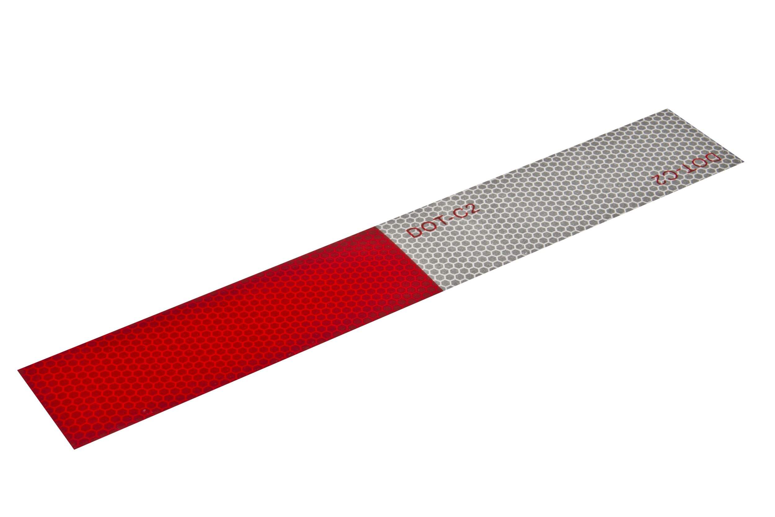 Invincible Marine Reflective Tape Strips, 2-pk, Red / White 2 x 12-in Overhead_Flat