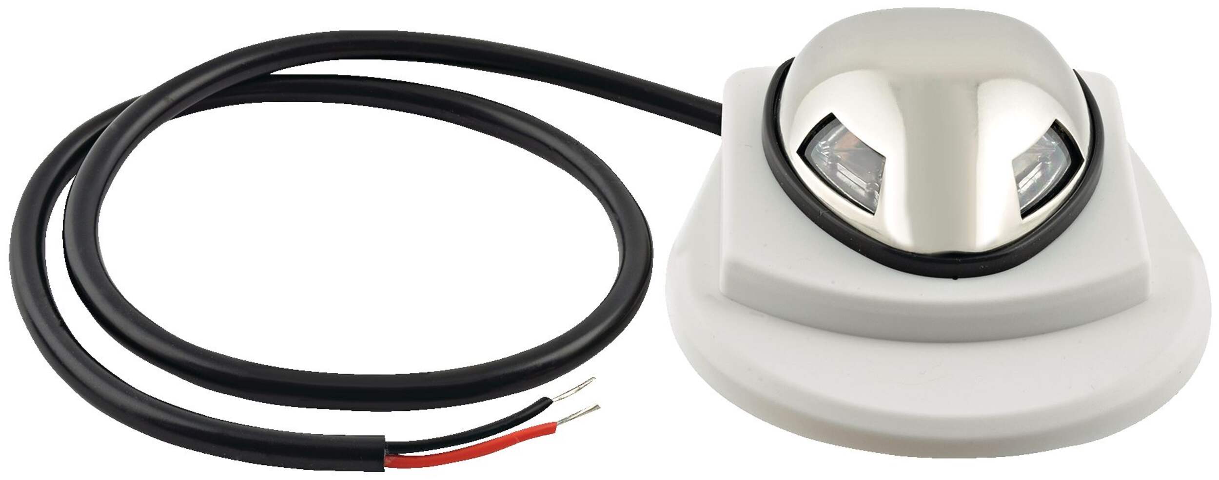 Bi-Colour Boat Navigation LED Bow Light, 2-3/8-in Front_Elevated