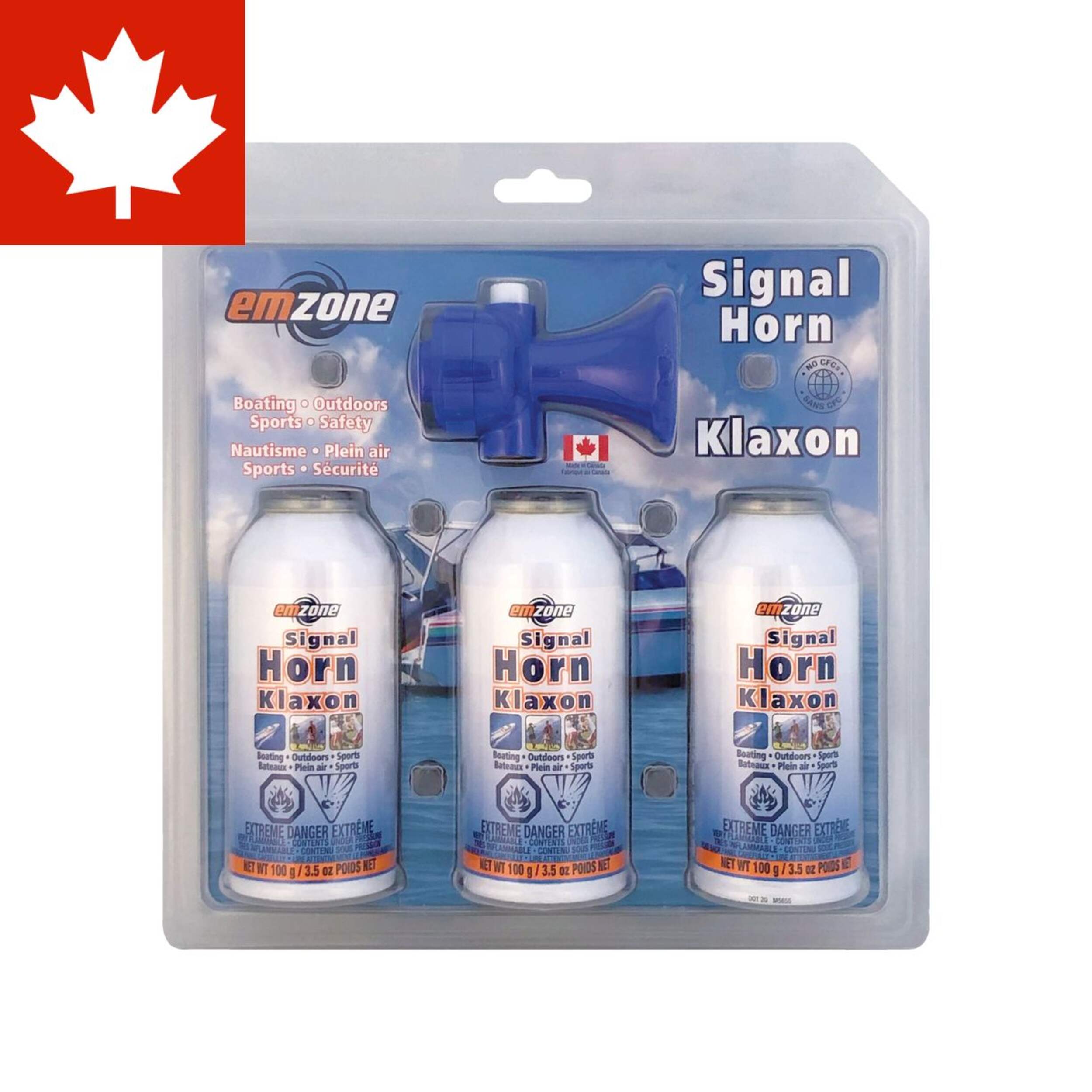 Emzone Signal Air Horn, 3-pk, 100 g Front_Flat