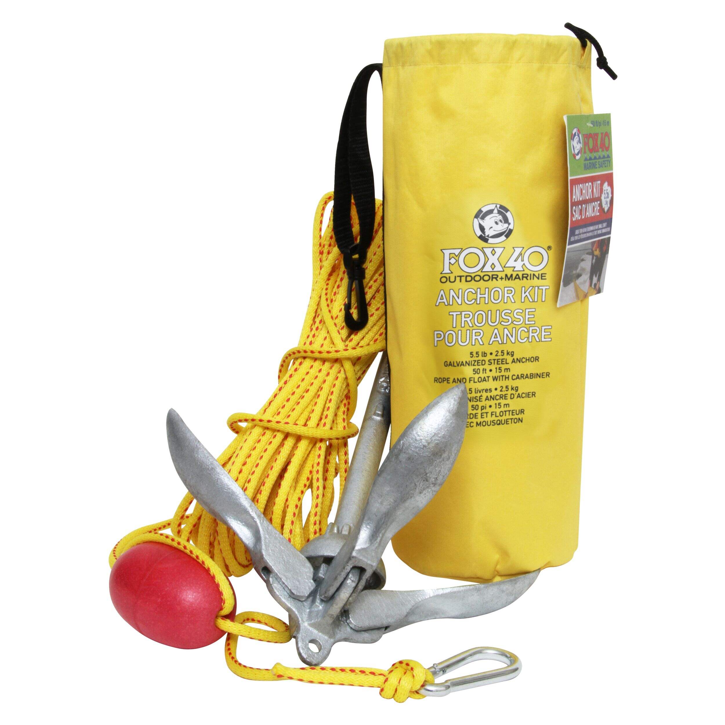 Ancrage de bateau pliant Fox 40, 3 pièces, 5,5 lb Composite_or_Mixed