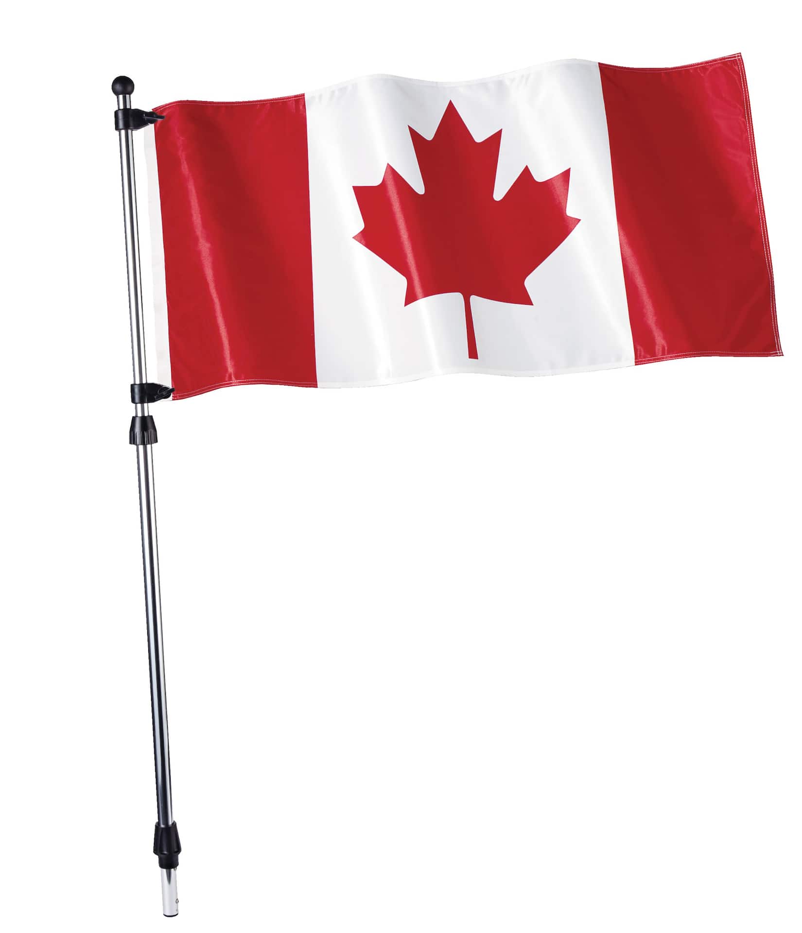 ZMTECH Mât de drapeau pour maison, porte-drapeau de 6 pieds avec support  pour drapeau du Canada, kit de mât de drapeau en acier inoxydable pour  l'extérieur 