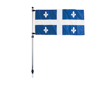 Quebec Provincial Flag with 2 Brass Grommets, Assorted Sizes Side_Right