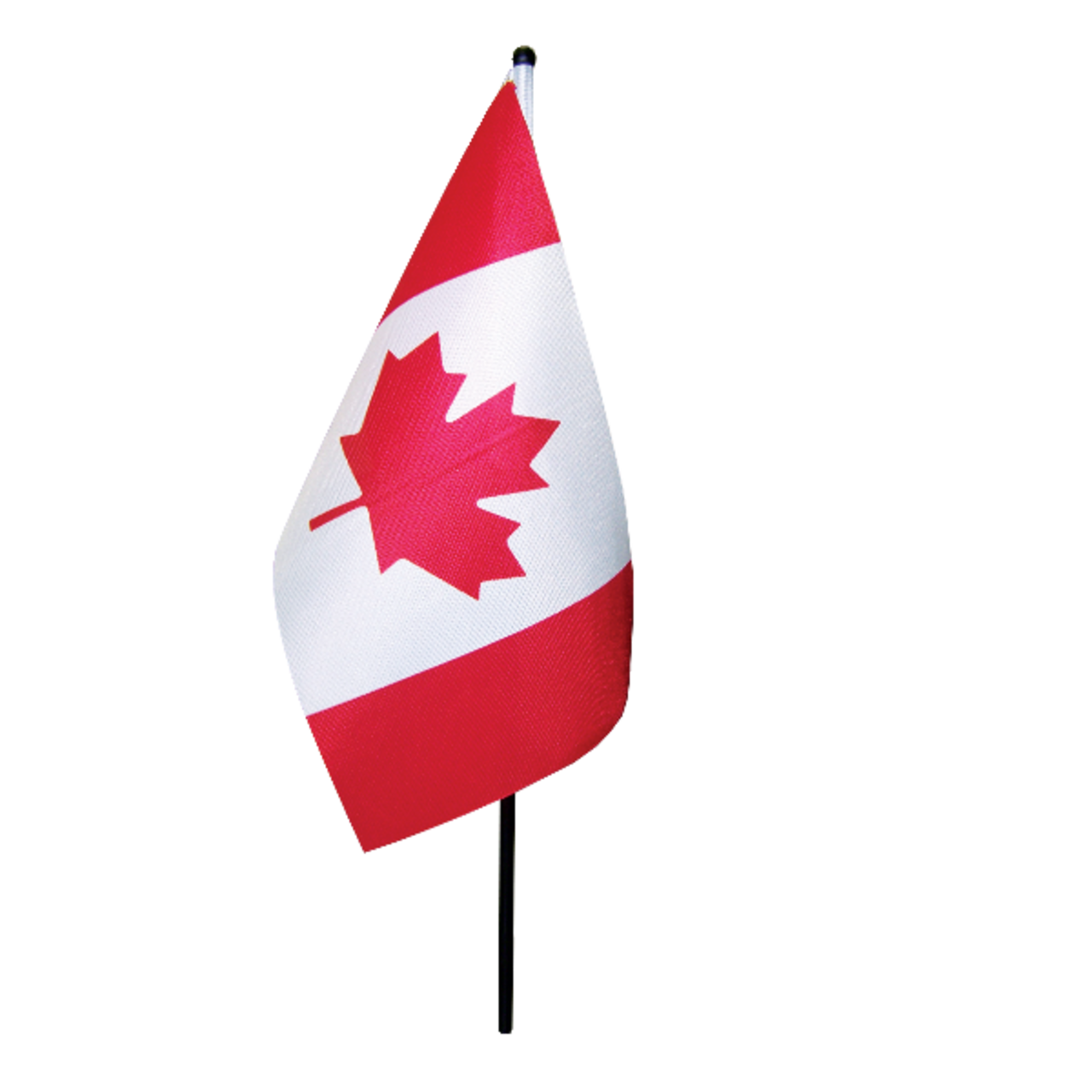 Drapeau du Canada pour petit bateau avec poteau en plastique de 14 po, 5 x  10 po