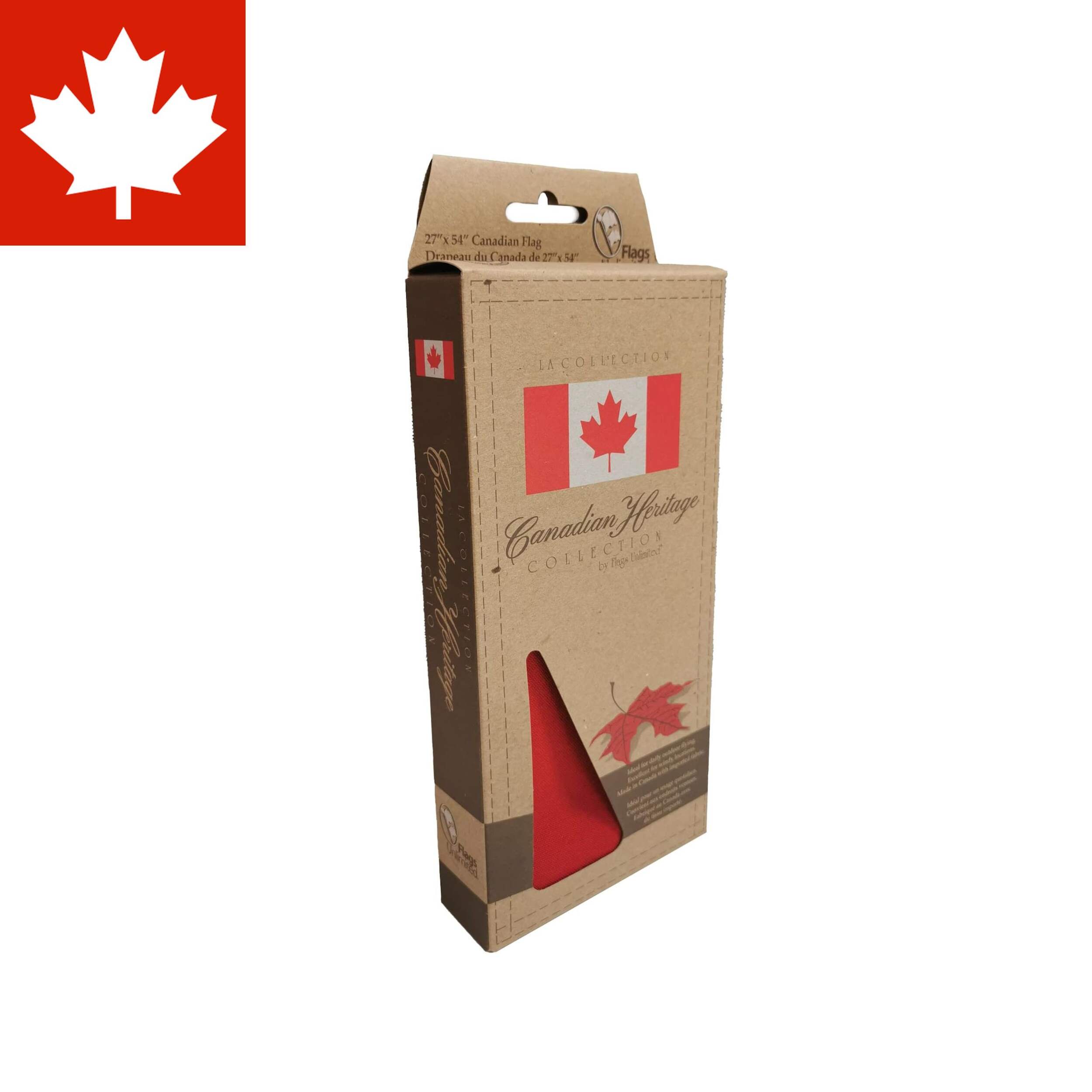 Heritage Collection Deluxe Canadian Flag, 27-in x 54-in Composite_or_Mixed