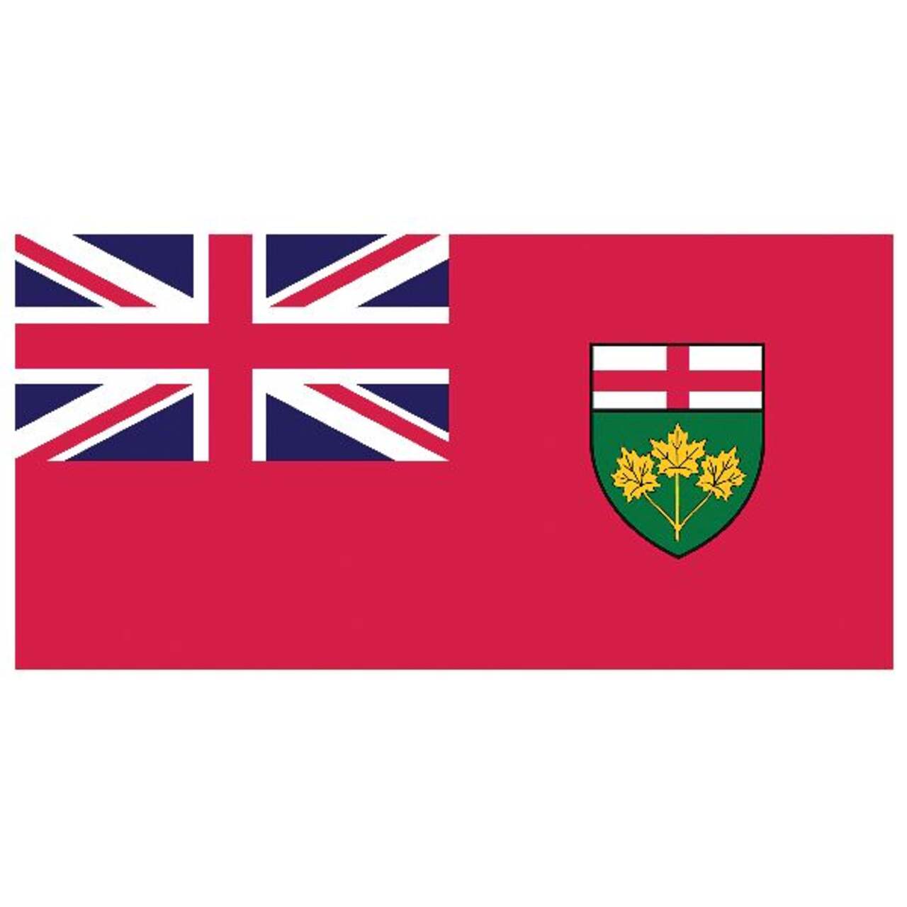 Polyester Ontario Provincial Flag, 54-in x 27-in