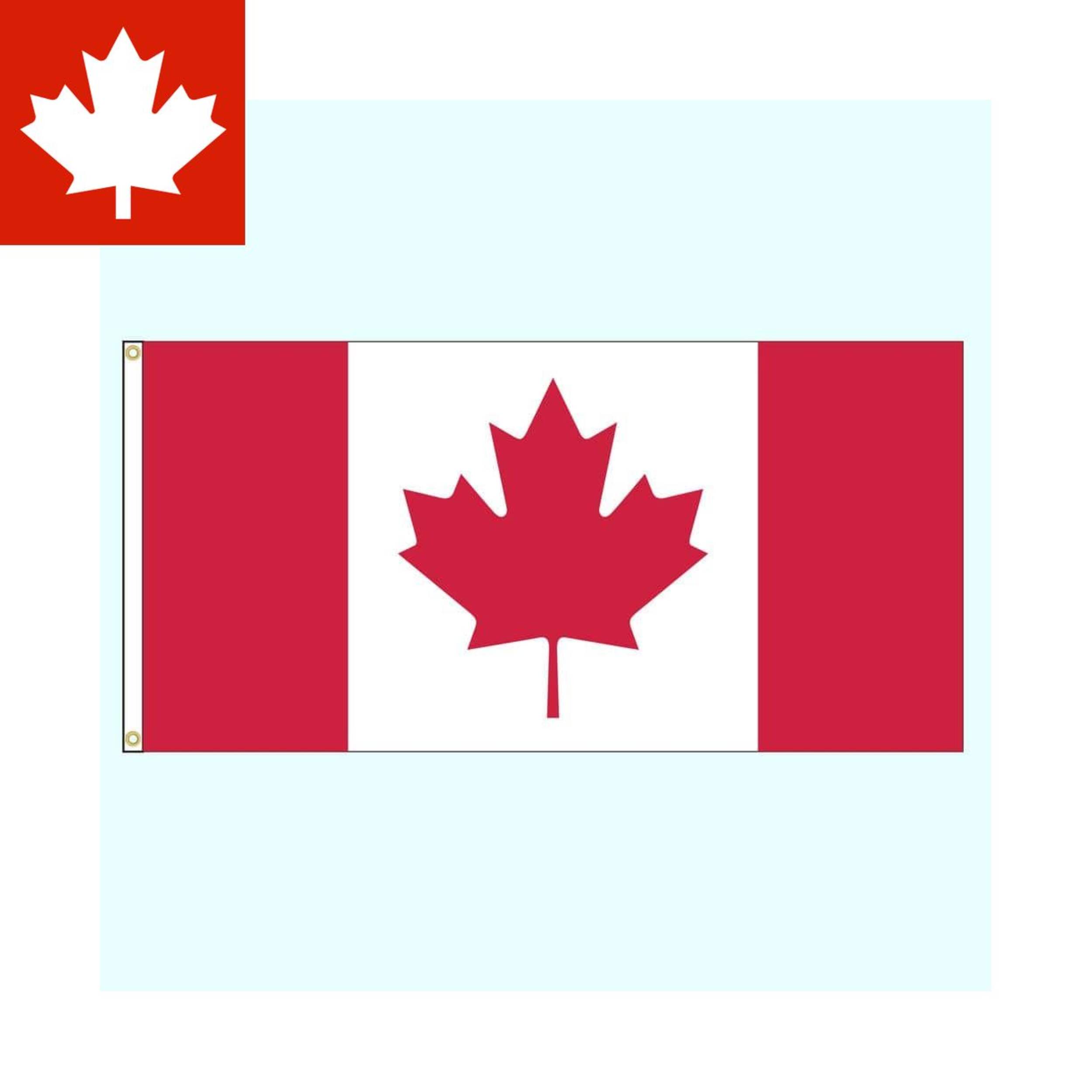 Polyester Canada Flag Front_Angled_Right