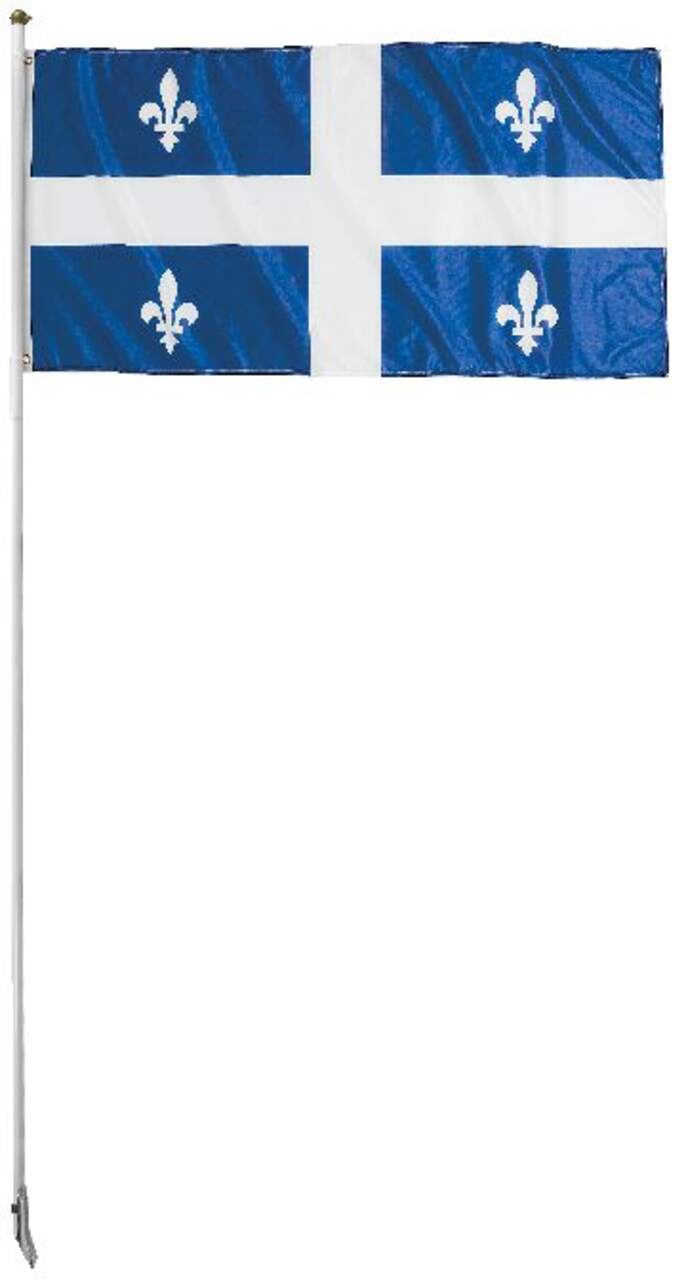 Drapeau du Canada pour petit bateau avec poteau en plastique de 14 po, 5 x  10 po