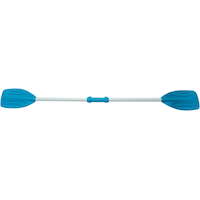 Outbound Junior Kayak Paddle, Lightweight Plastic, White / Blue, 60-in