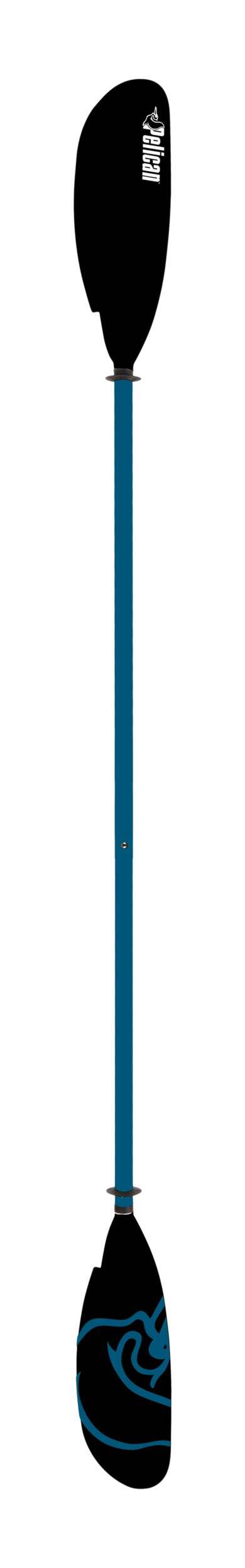 Pelican Vesta Aluminum Kayak Paddle, 90.5-in (230 cm), Blue Front_Flat