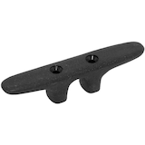Nylon Dock Cleat, Black, 4.5-in Front_Angled_Left