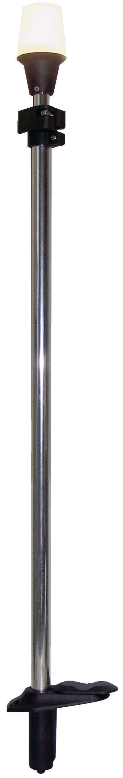 Lampe télescopique de bateau à éclairage périphérique, 24 à 42&nbsp;po Front_Flat