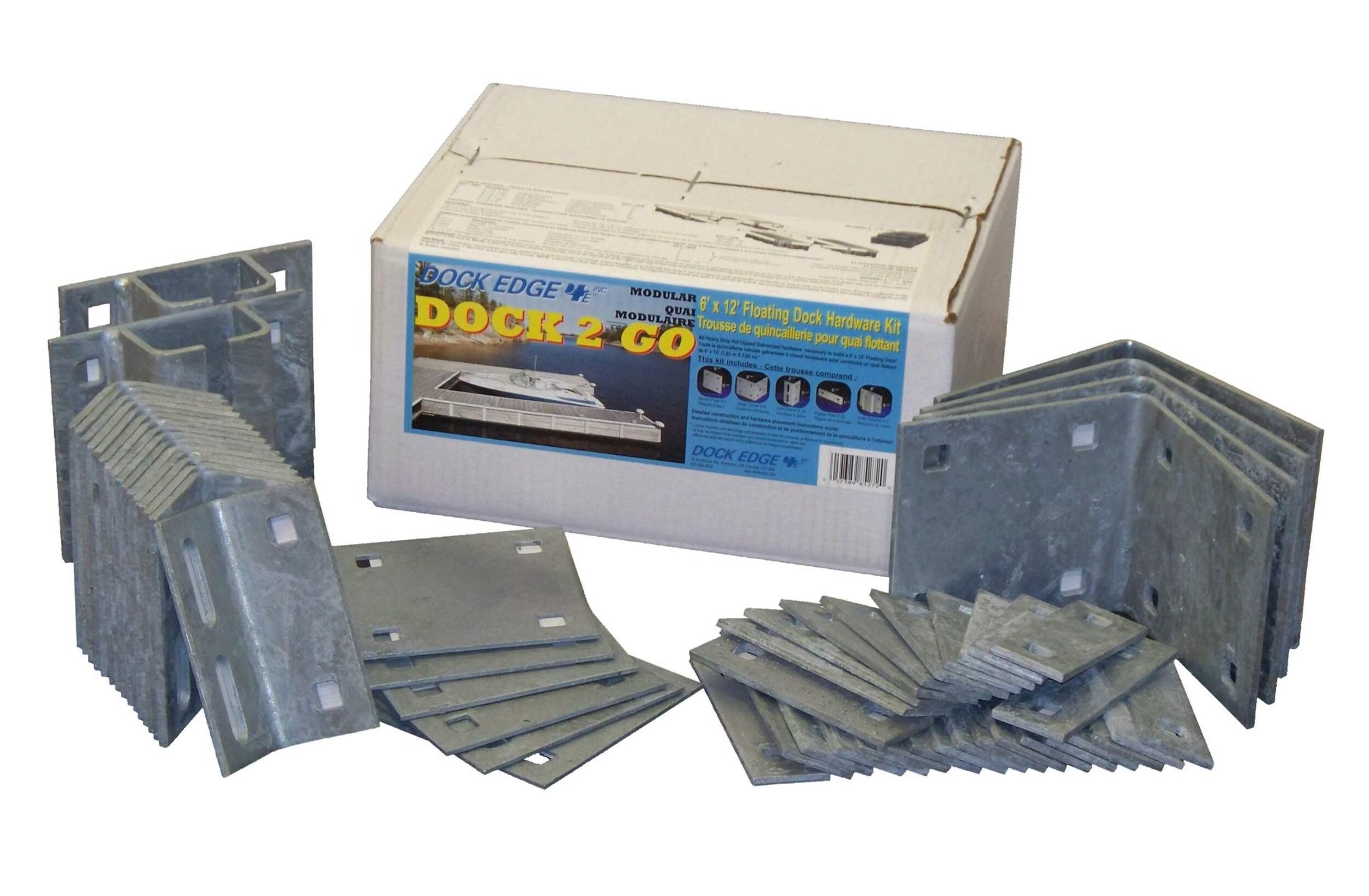 Ensemble avec quai flottant modulaire Dock Edge Dock 2 Go, 6 x 12 pi Composite_or_Mixed