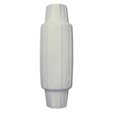 Dock Edge PVC Torpedo Boat Bumper for Dock, White Front_Flat