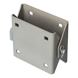 Dock Edge Stationary Galvanized Metal Dock Connector Hinge Kit, 1/8-in Front_Angled_Left