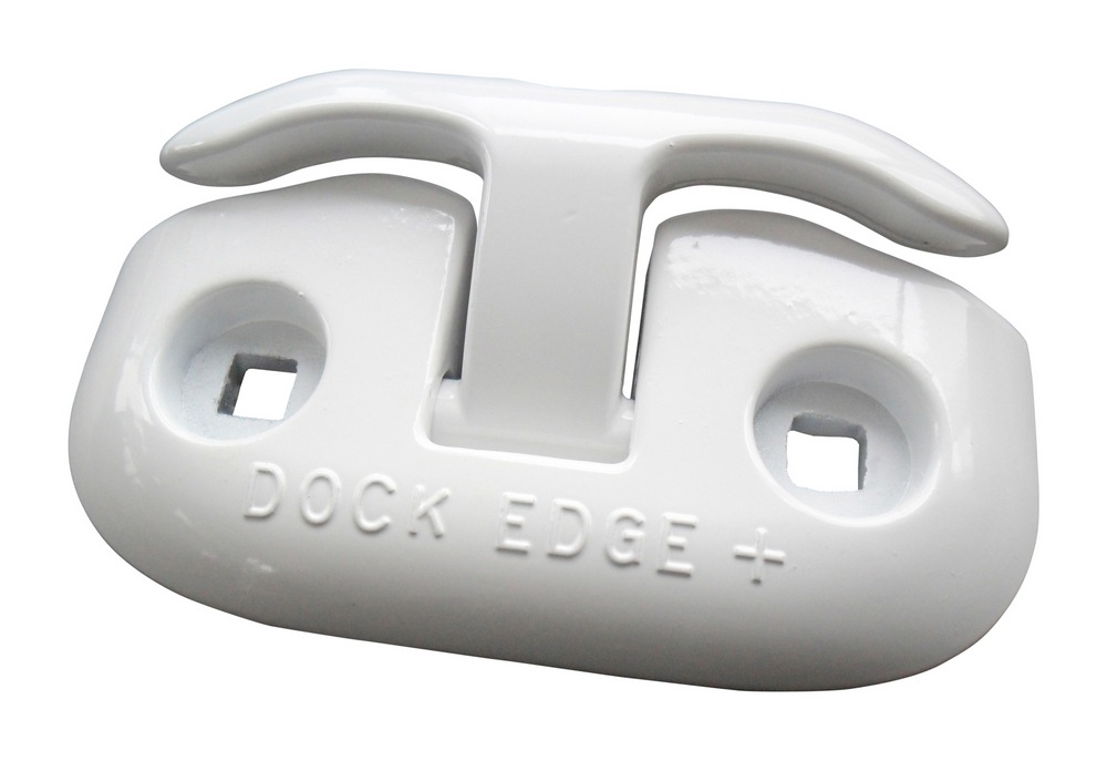 Dock Edge Aluminum FlipUp Dock Cleat, White, 61/2in x 4in