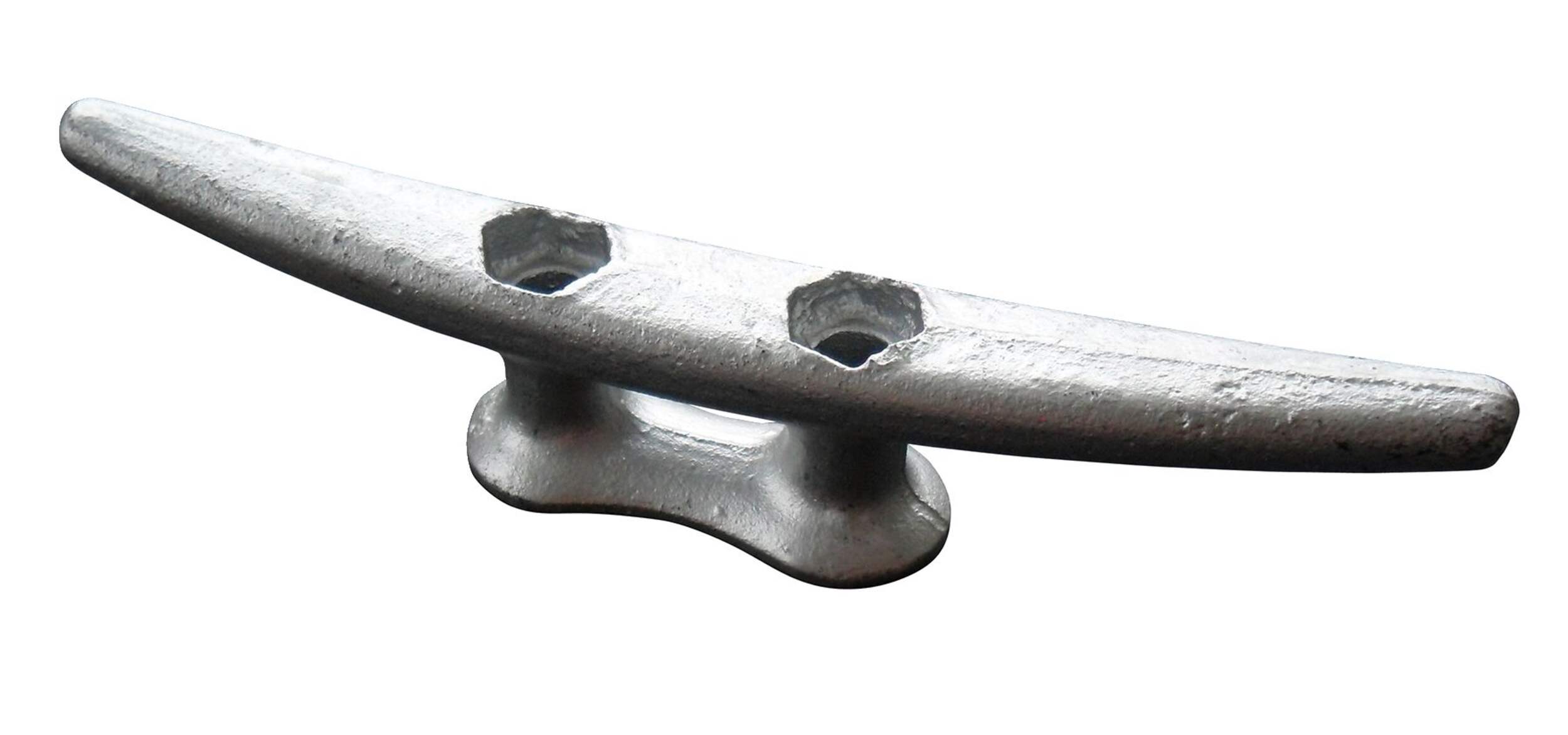 Dock Edge Cast Iron Galvanized Dock Cleat, 8-in Front_Angled_Left