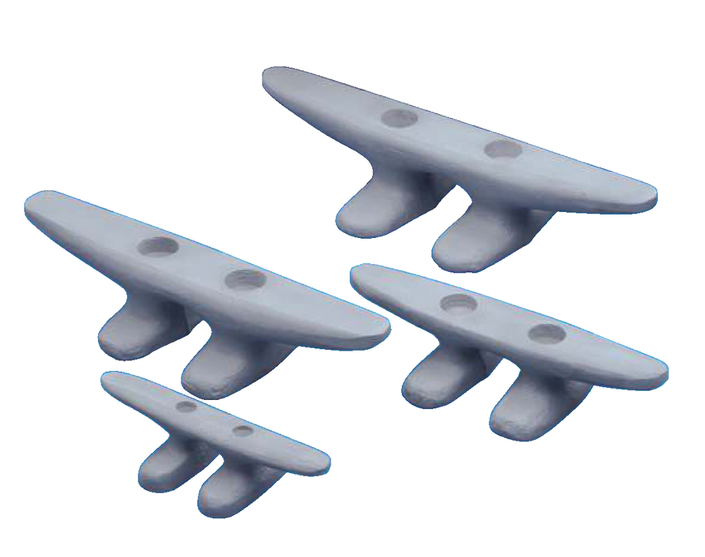 Aluminum Open Base Dock Cleat, Beige, 6in Canadian Tire