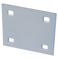 Dock Edge Galvanized Steel Floating Dock Backer Plate / Hardware, 1/4-in Front_Angled_Left