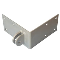 Dock Edge Galvanized Steel Female Corner Hinge, Outside 1/4 Front_Angled_Left