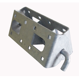 Dock Edge Heavy-Duty Galvanized Steel Connector Hinge, 1/4-in Front_Three_Fourths_Angled_Left
