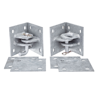 Dock Edge Heavy-Duty Galvanized Steel Floating Dock Connector Hinge Kit