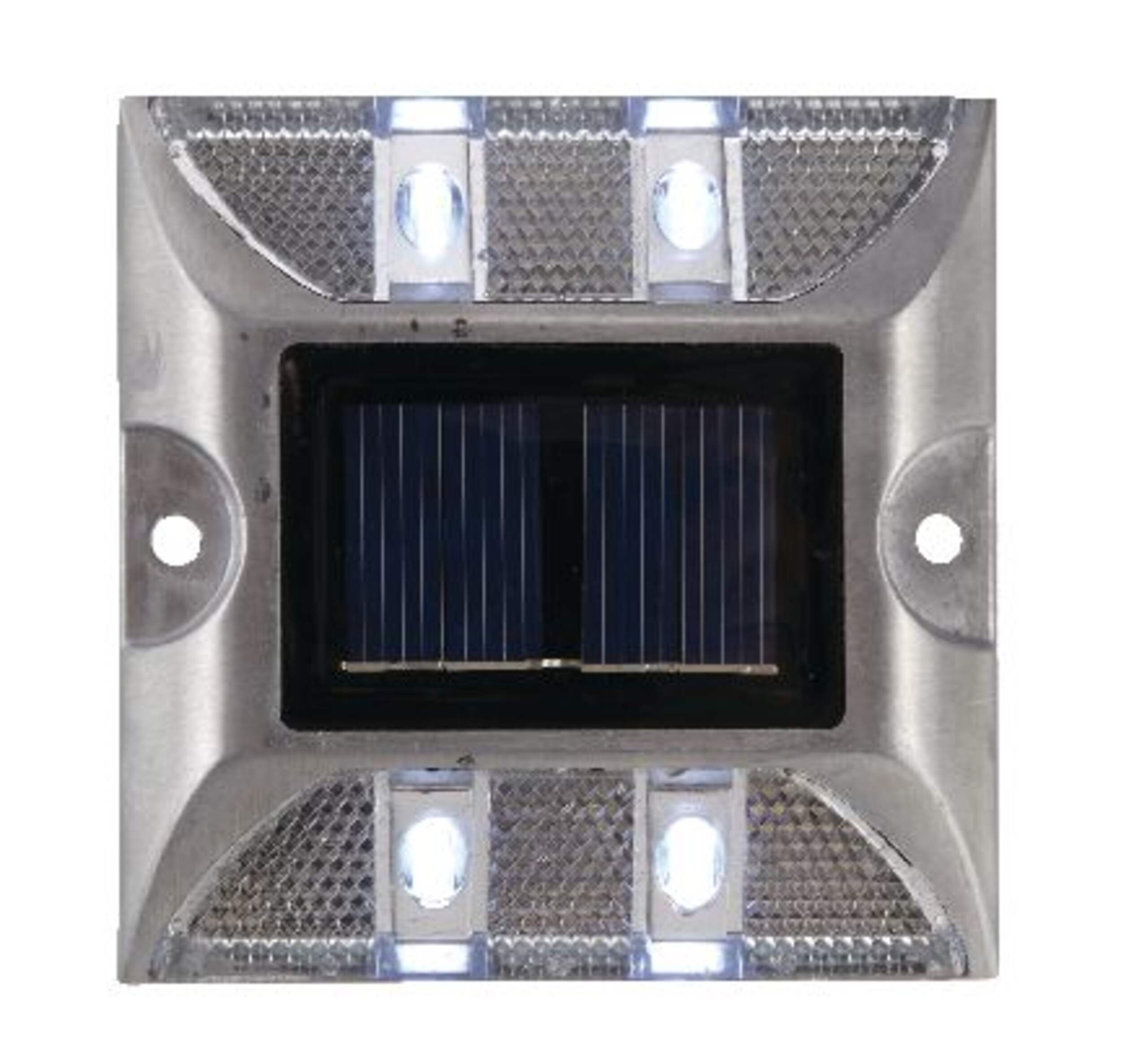 Dock Edge Aluminum Solar Dock Light, Rechargeable Batteries Overhead_Flat