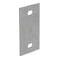 Dock Edge Galvanized Steel Side Washer Plate / Hardware Front_Angled_Right