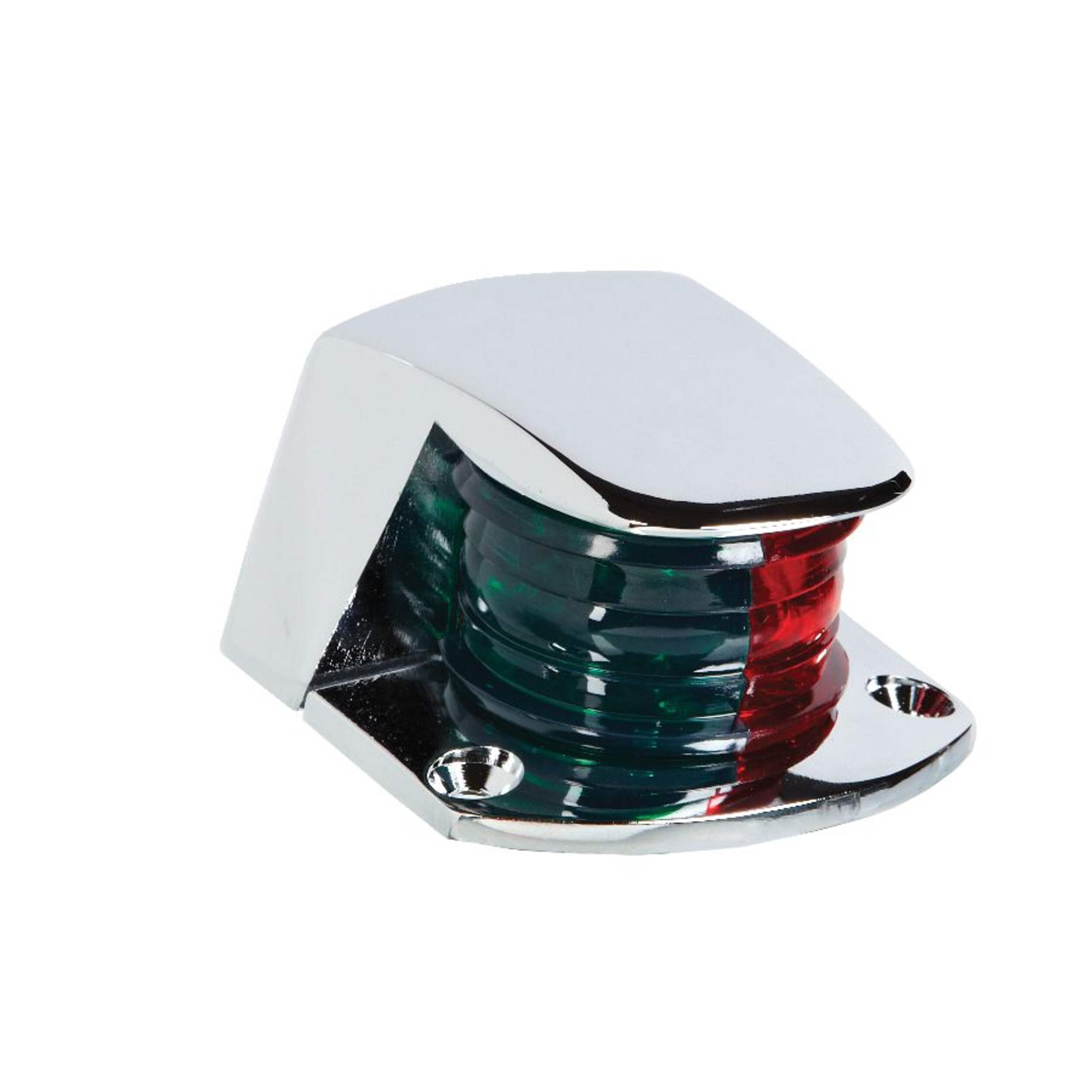 12V Boat Navigation LED Bow Light, Combination Red & Green Front_Angled_Right