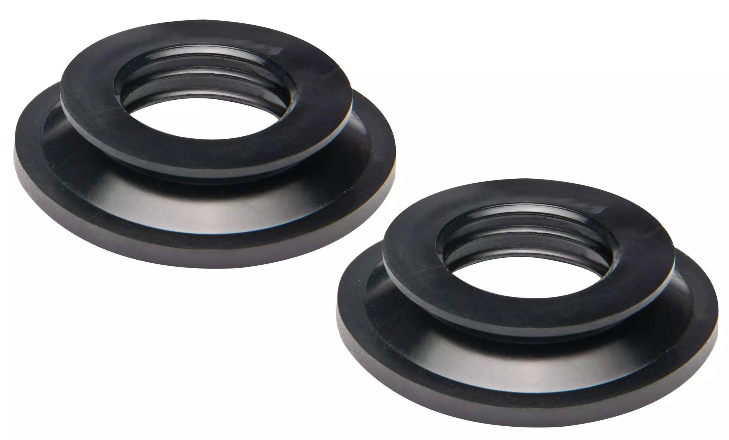 Water Drip Ring for Kayak Paddle Shafts, Black, 2-pc Overhead_Plunge