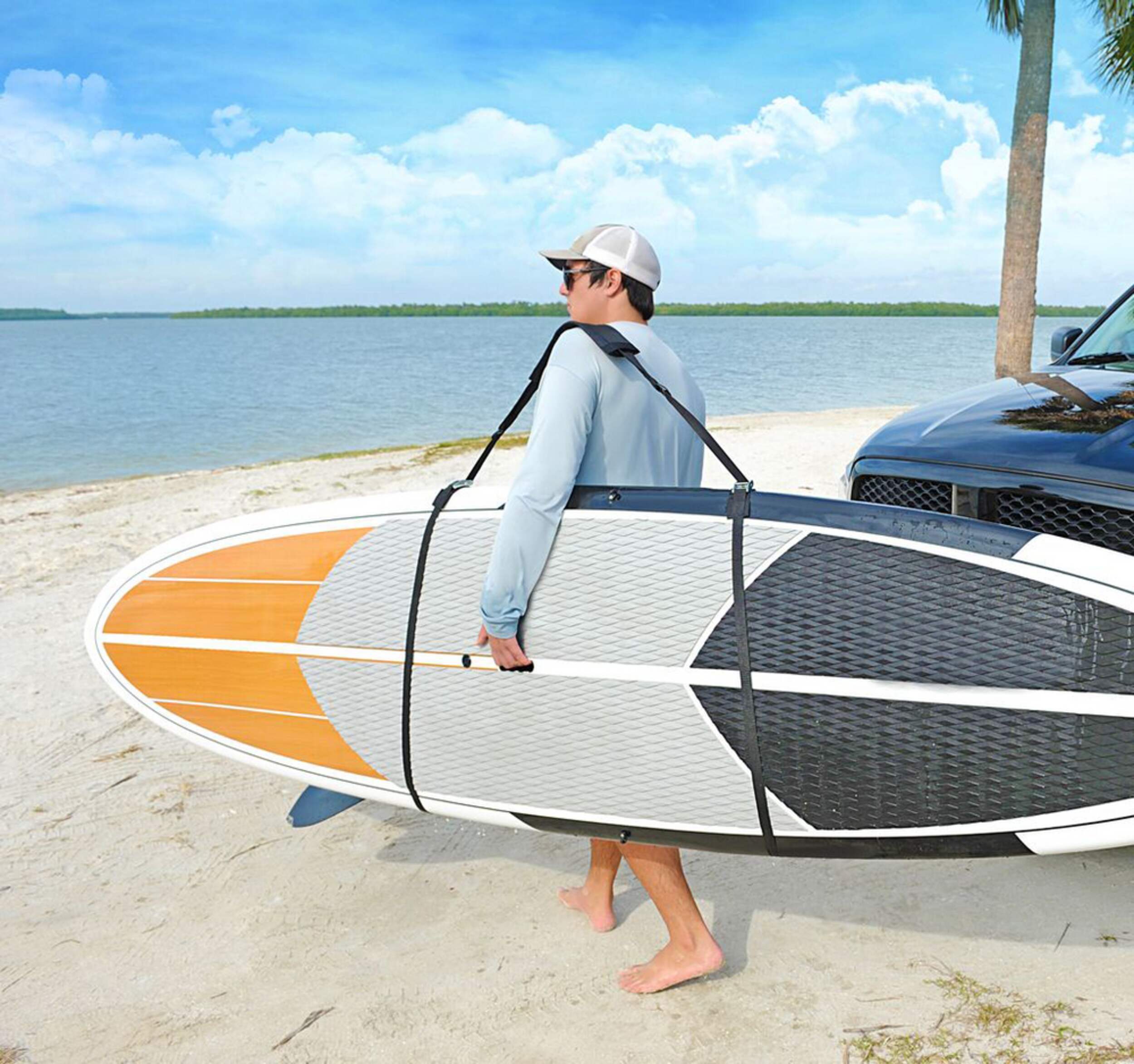 Shoreline Marine Adjustable Stand Up Paddle Carry Strap with Buckles