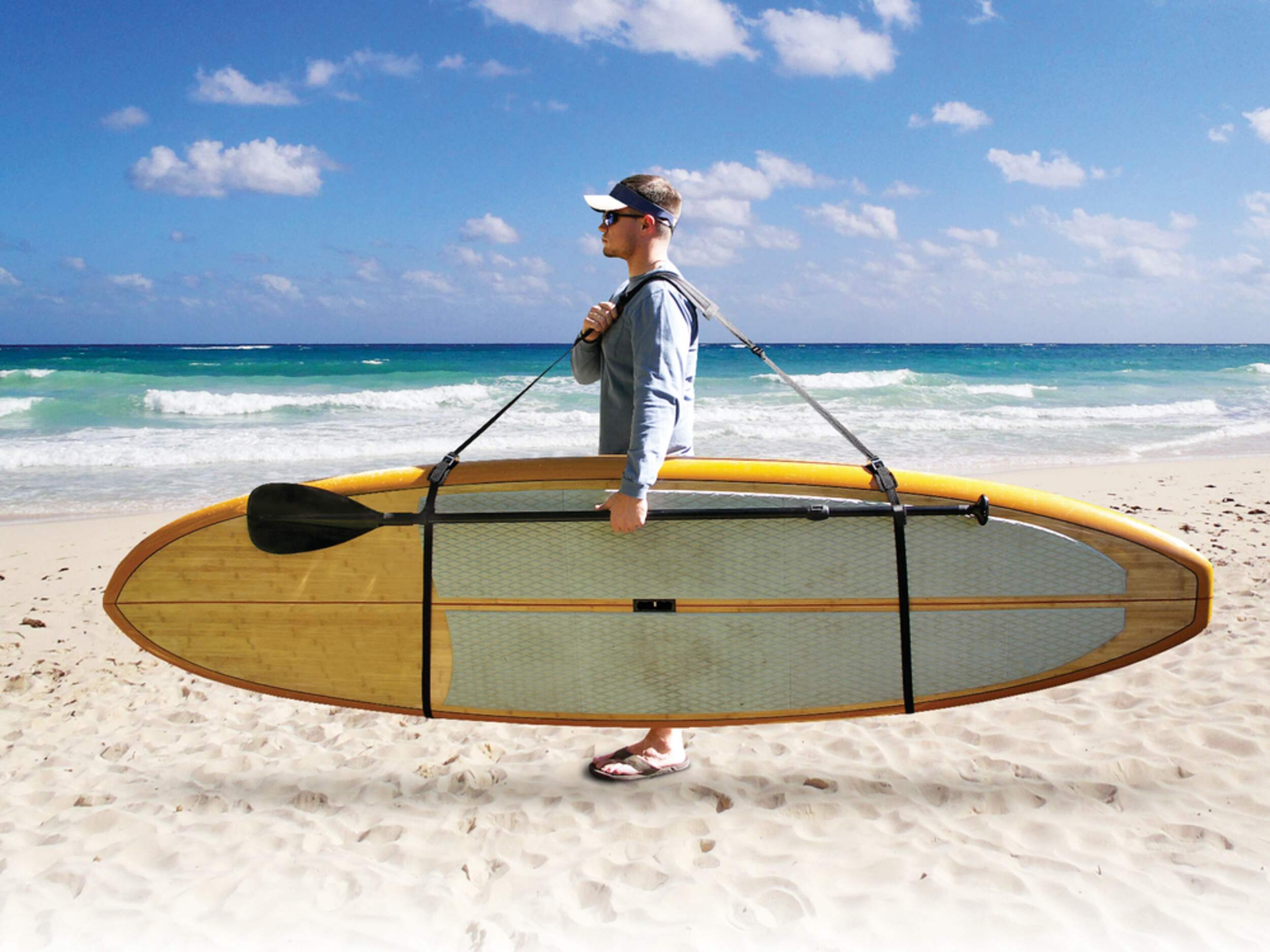 Shoreline Marine Adjustable Stand Up Paddle Carry Strap with Buckles