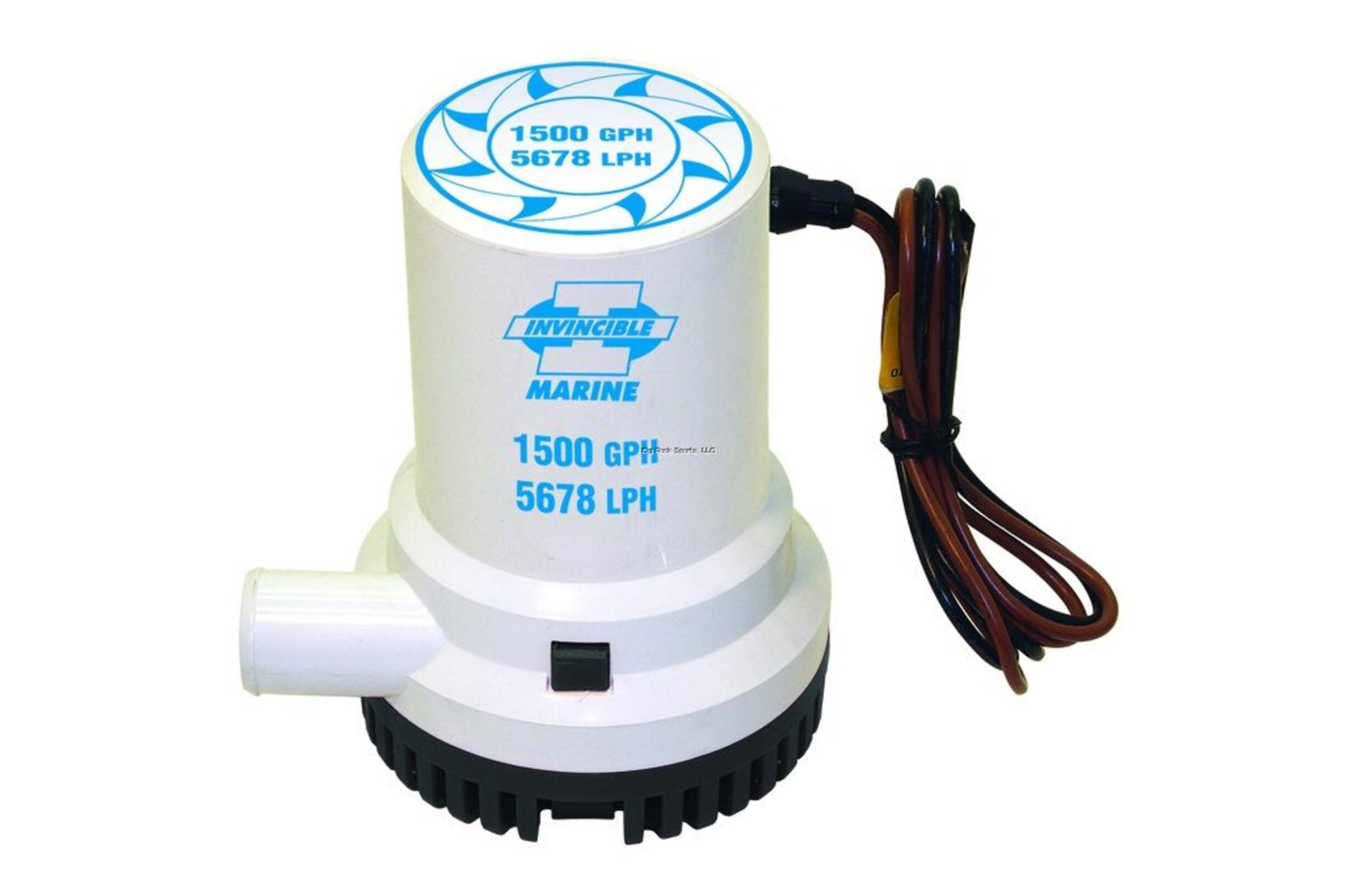 Pompe de cale universelle Invincible Marine, 1 500 gal/h Front_Elevated