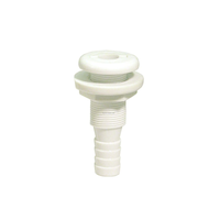 Invincible Marine Bilge Pump Outlet, Thru-Hull Fitting, 3/4-in