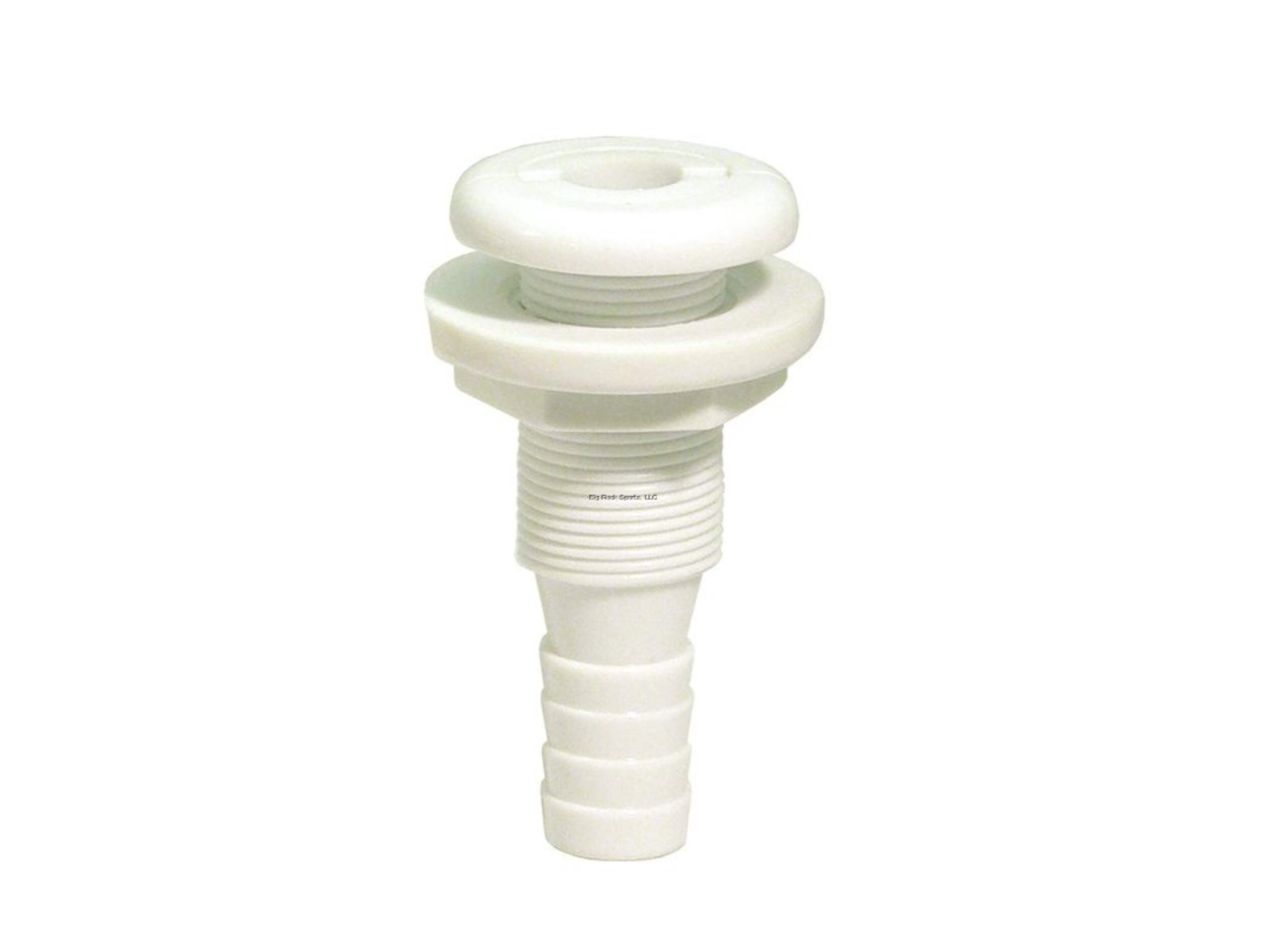 Invincible Marine Bilge Pump Outlet, Thru-Hull Fitting, 3/4-in Front_Elevated