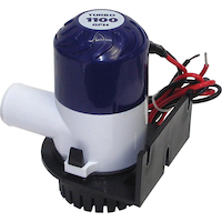Invincible Marine Turbo 1100 GPH Universal Mounting Base Bilge Pump