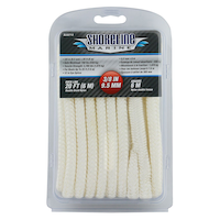 Blueline Premium Nylon Dock Line, White, 3/8-in
