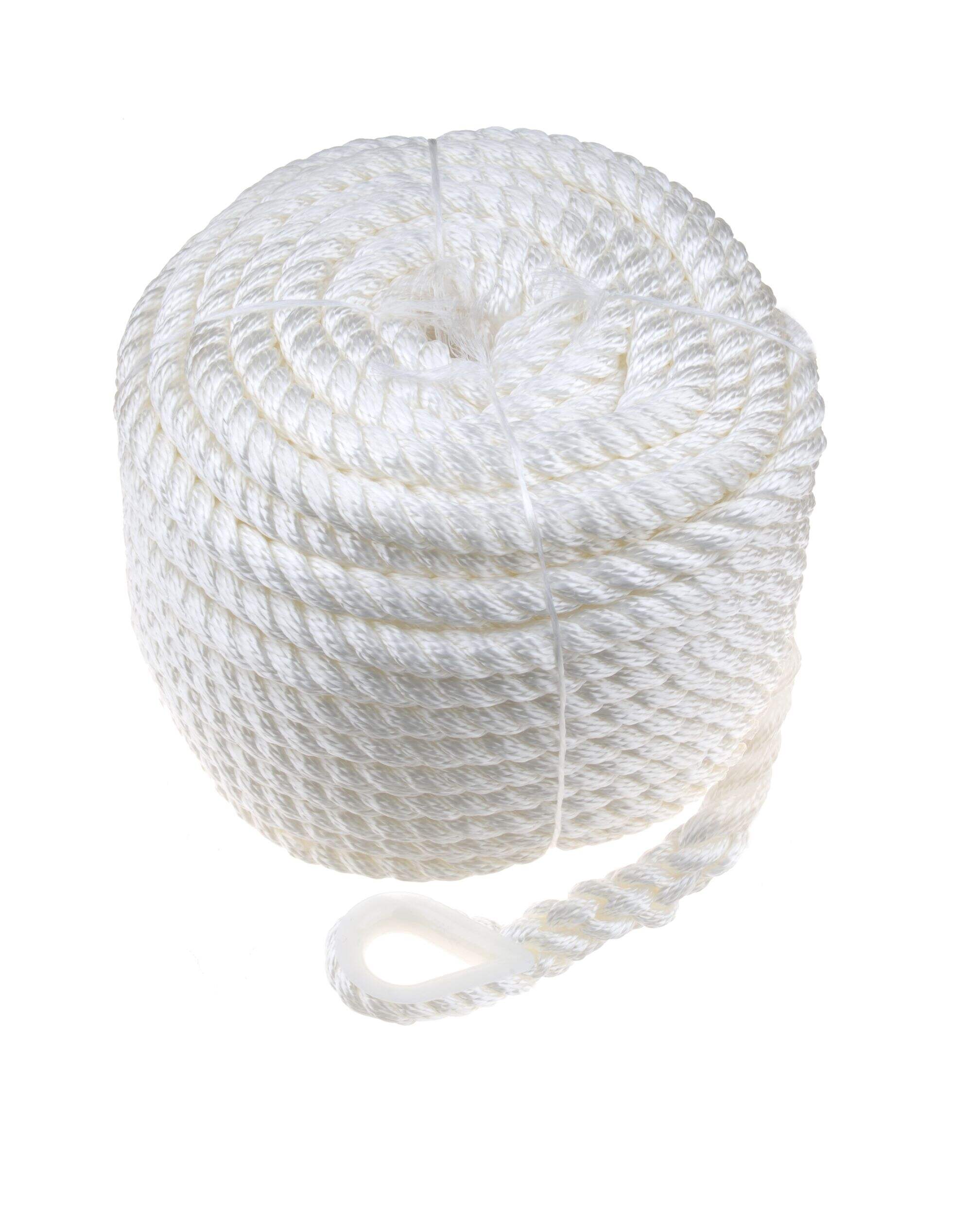 Ligne d'ancrage en nylon Blueline, torsadé, 1/2 po x 150 pi Front_Elevated