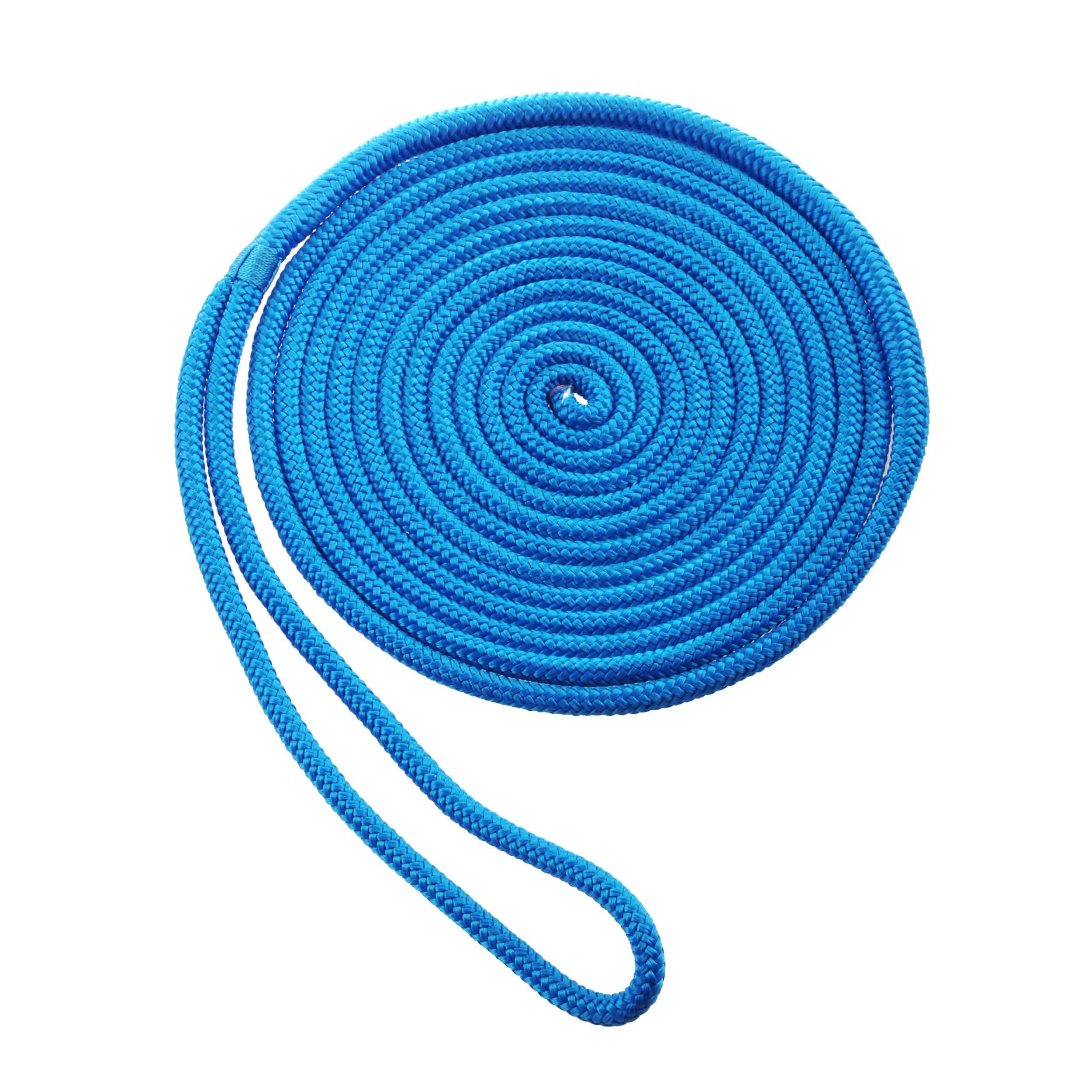 Blueline MFP Double Braided Dock Line/Rope, Blue, Assorted Sizes