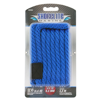 Blueline MFP Double Braided Dock Line/Rope, Blue, Assorted Sizes