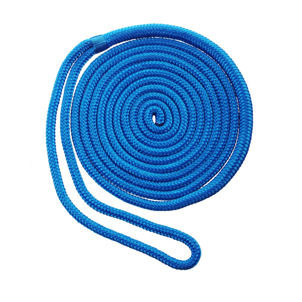Blueline MFP Double Braided Dock Line/Rope, Blue, Assorted Sizes