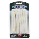 Blueline Premium Nylon Double Braided Dock Line/Rope, White, Assorted Sizes Front_Flat