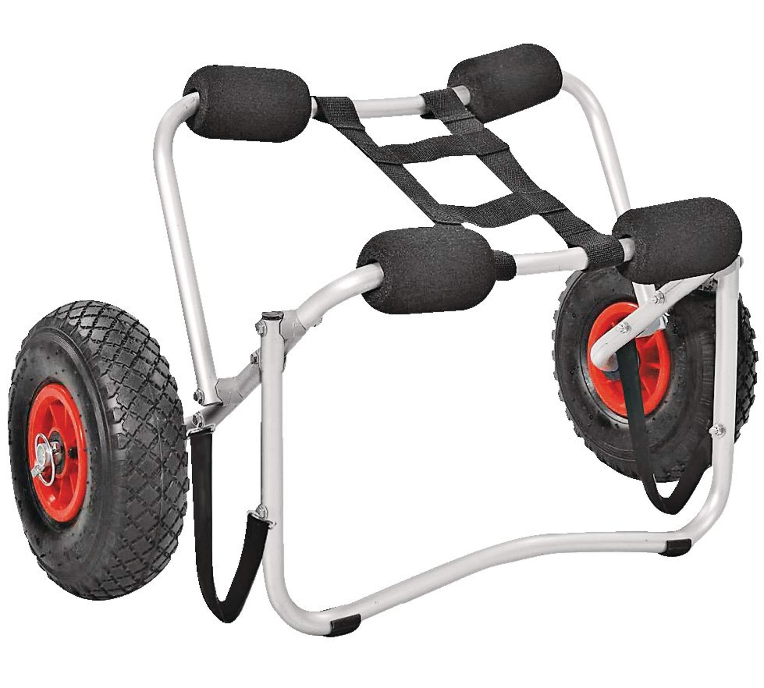 Chariot en aluminium pour kayak et canot avec sangles de retenue Blueline Front_Three_Fourths_Angled_Right