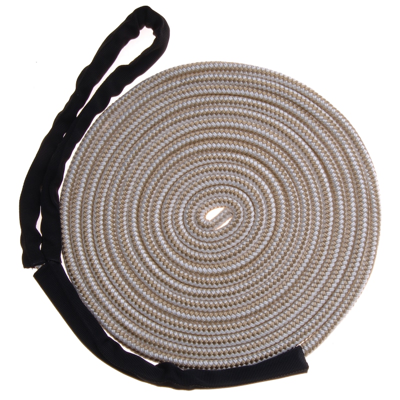 Blueline Mooring Nylon Dock Line/Rope, with Chafe Guard, White, 1/2in x 25ft Canadian Tire